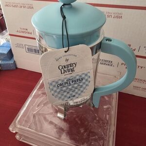 Blue Glass Coffee Press